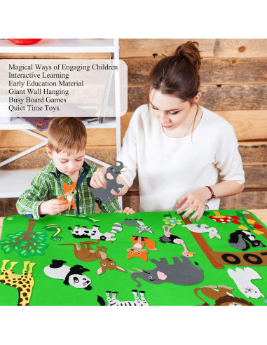 Juego de Tablero de Historias de Animales Craftstory 32 Piezas