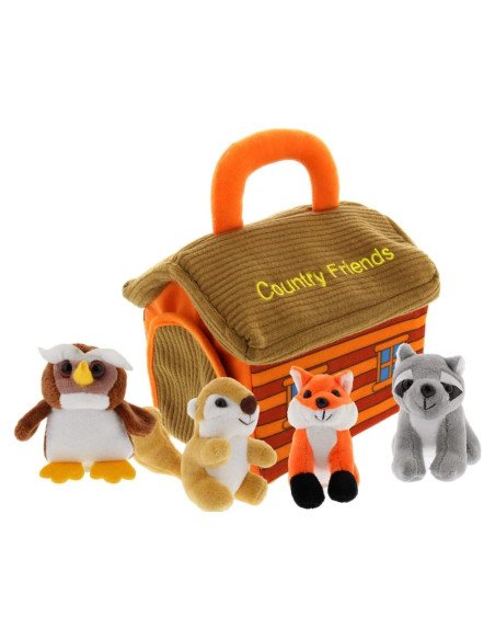 Conjunto de Animales de Peluche Etna con Transportador Conjunto de Animales de Peluche Etna con Transportador