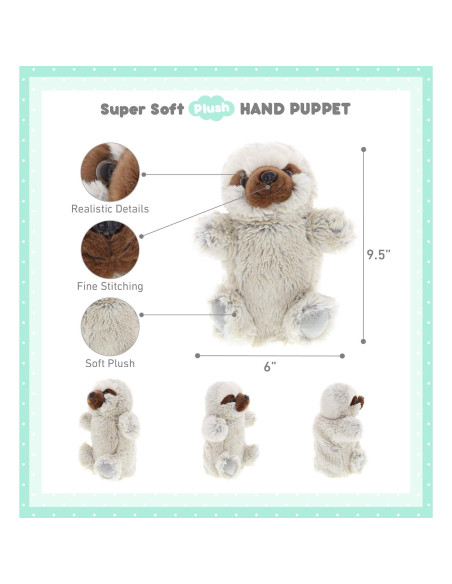 Títere de Peluche Perezoso DolliBu 24x15x10 cm Juguete Títere de Peluche Perezoso DolliBu 24x15x10 cm Juguete