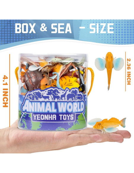 Conjunto 108 Piezas Juguetes Animales Marinos y de Granja Conjunto 108 Piezas Juguetes Animales Marinos y de Granja