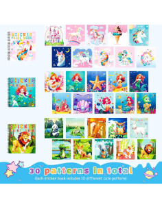 Homicozy 3 Libros de Pintura con Stickers para Niñas 4-10 Años 2