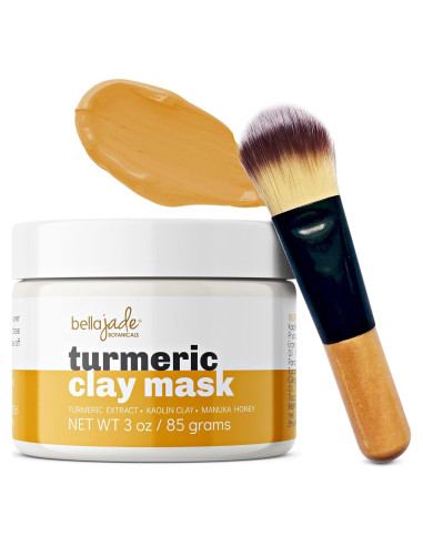 Mascarilla Facial de Arcilla Bella Jade con Cúrcuma y Vitamina C