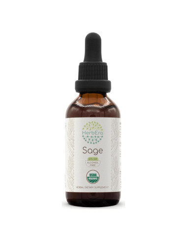 Extracto de Hierbas Sin Alcohol HerbEra Salvia 59.15 ml Orgánico