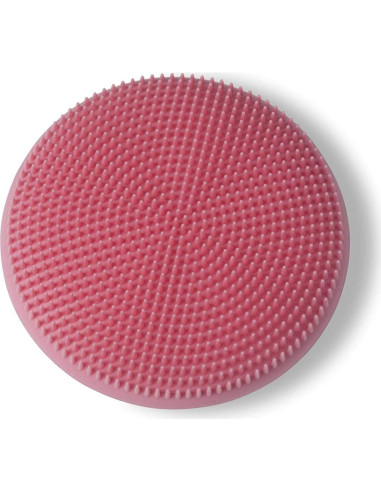 Barra de Jabón Acero Inoxidable y Cepillo Silicona Mobi Rosa