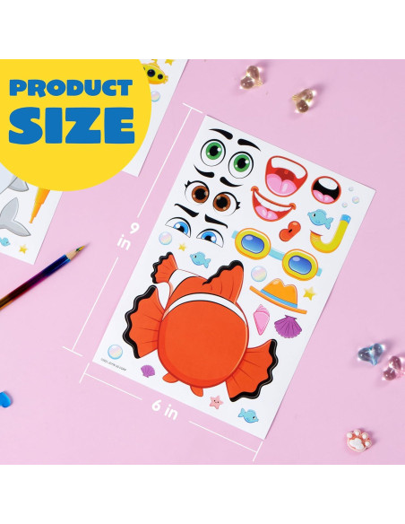 Stickers Animales Mezcla y Combina JOYIN 36 Piezas Stickers Animales Mezcla y Combina JOYIN 36 Piezas