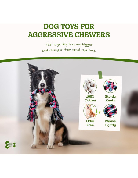 Juguete de Cuerda para Perros SHARLOVY Mediano 50cm Algodón Juguete de Cuerda para Perros SHARLOVY Mediano 50cm Algodón