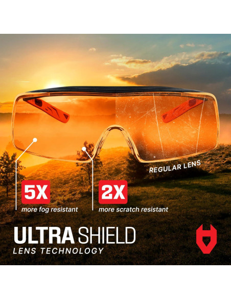 Gafas de Seguridad NoCry OverSpecs Naranja 100% UV y Antiempañante Gafas de Seguridad NoCry OverSpecs Naranja 100% UV y Antiempañante