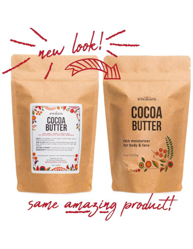 Manteca de Cacao Mejorada 227g - Hidrata y Alivia Estrías