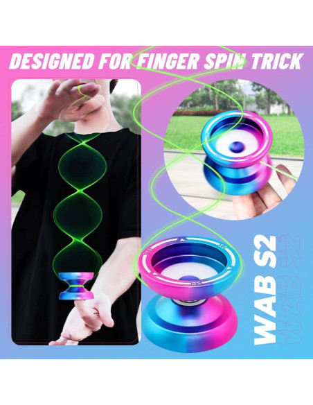 Yoyo Responsivo S2 - Yoyo para Niños y Adultos - Azul Rosa Yoyo Responsivo S2 - Yoyo para Niños y Adultos - Azul Rosa