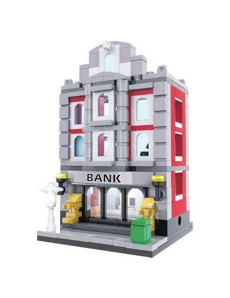 Banco Mini Ciudad Brick Loot - 260 Piezas - Compatible LEGO Banco Mini Ciudad Brick Loot - 260 Piezas - Compatible LEGO