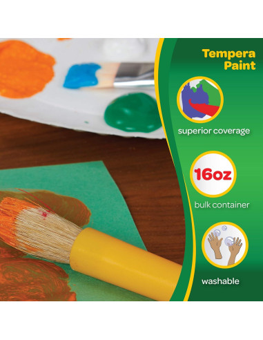 Pintura Tempera Crayola 473 ml Rojo Fluorescente