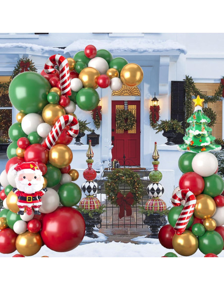 Kit de Guirnalda de Globos de Navidad Isndare 104 Piezas Kit de Guirnalda de Globos de Navidad Isndare 104 Piezas