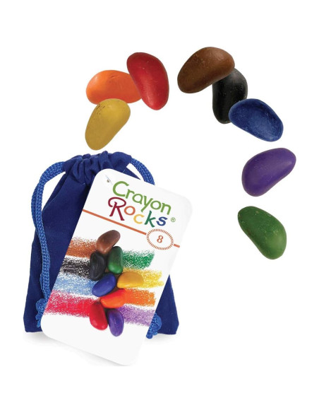 Piedras de Crayón Piedras de Crayón 8 Colores Ergonomicos Piedras de Crayón Piedras de Crayón 8 Colores Ergonomicos