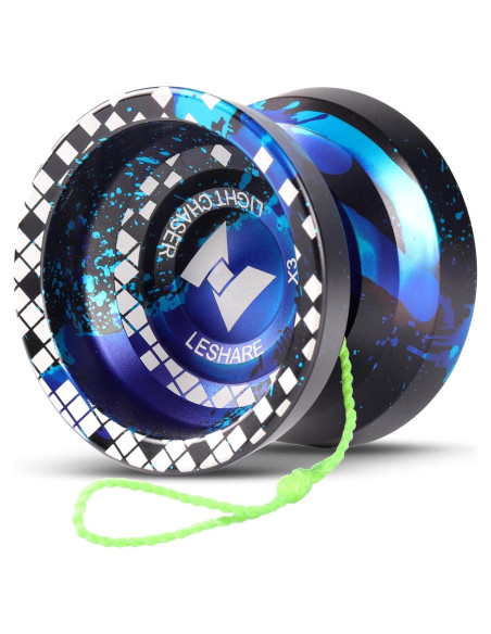 Yoyo No Responsivo JOLESHARE X3 Azul Negro con Rodamiento Yoyo No Responsivo JOLESHARE X3 Azul Negro con Rodamiento