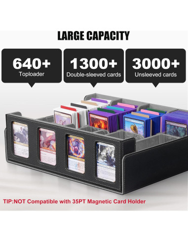 Caja de Almacenamiento Kabinka para 2400+ Cartas Negra