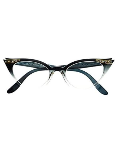 Gafas Ojo de Gato Transparentes con Rhinestones Vintage Gafas Ojo de Gato Transparentes con Rhinestones Vintage