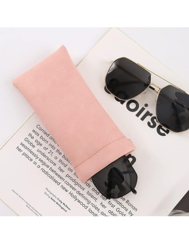 Estuche para Gafas iGeyzoe 4 Pack PU Portátil Unisex