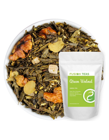 Té Verde Gourmet Fusion Teas con Nuez Verde y Piña - 453.6g