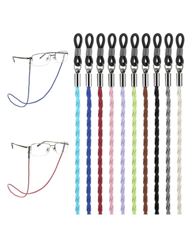 Cadena de Gafas 10 Piezas Multicolor 70 cm Ajustable