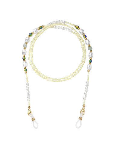 Cadena de Gafas Humlbird para Mujeres Amarillo Perla 76 cm