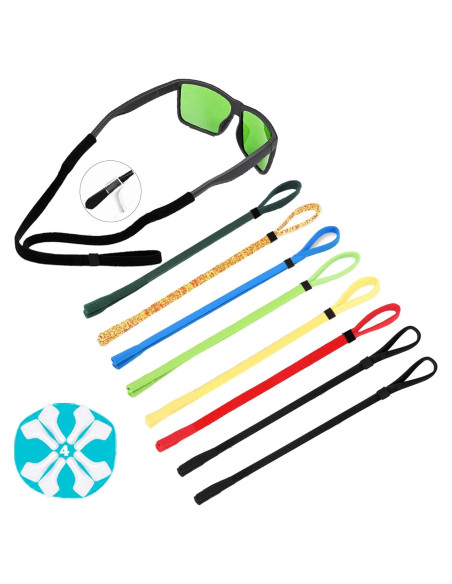Correa de Gafas HORNYPOOT 8 Piezas Ajustable Niños Correa de Gafas HORNYPOOT 8 Piezas Ajustable Niños