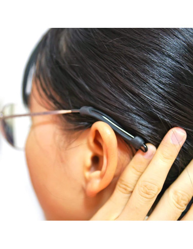 YR Funda de Silicona para Gafas - 5 Pares Antideslizantes