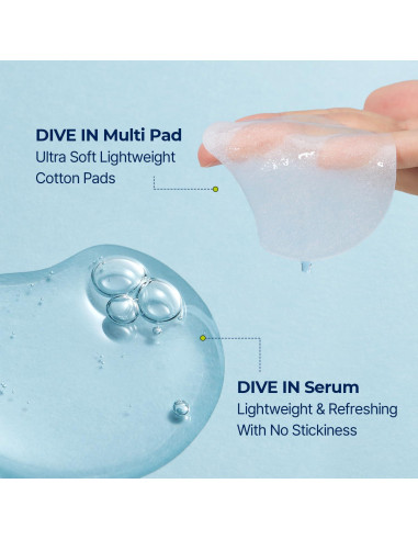 Suero Hidratante DIVE IN Torriden 50 ml + 80 Almohadillas