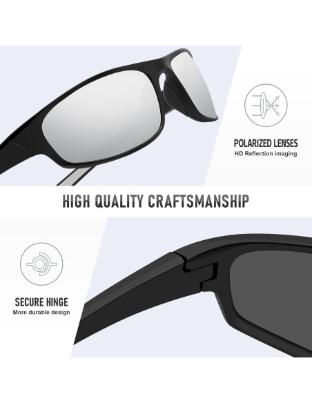 Gafas de sol deportivas Ofwin 1105 polarizadas UV400 Gafas de sol deportivas Ofwin 1105 polarizadas UV400