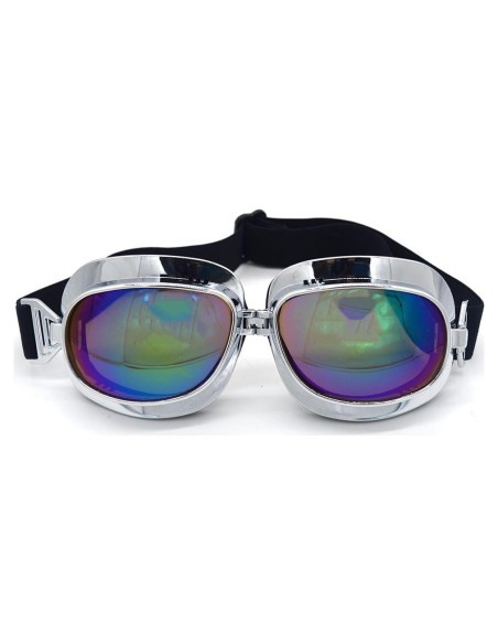 Gafas de Motocicleta Evomosa Vintage con Lente Azul Gafas de Motocicleta Evomosa Vintage con Lente Azul