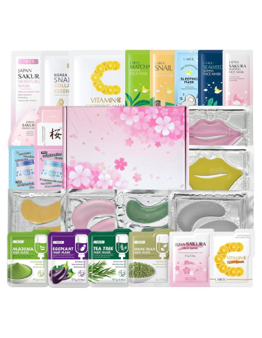 Set de Mascarillas Faciales LAIKOU 24 Piezas Cuidado de Piel