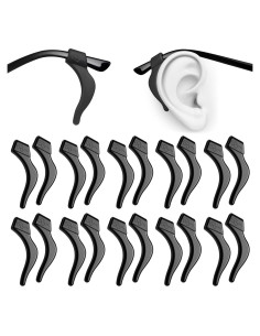 Ganchos de Silicona Suave PTSLKHN, 10 Pares Antideslizantes