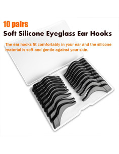 Ganchos de Silicona Suave PTSLKHN, 10 Pares Antideslizantes 2