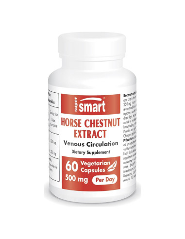 Suplemento de Castaño de Indias 500mg - SuperSmart 60 Cápsulas