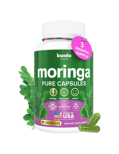 Cápsulas de Moringa Kwala Nutrition 90 Unidades Veganas