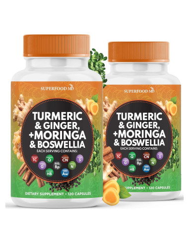 Suplemento Articular Superfood MD 240 Cápsulas Moringa Cúrcuma