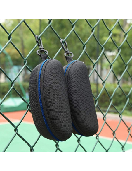 Paquete de 3 estuches para gafas EVA con cremallera azul Paquete de 3 estuches para gafas EVA con cremallera azul