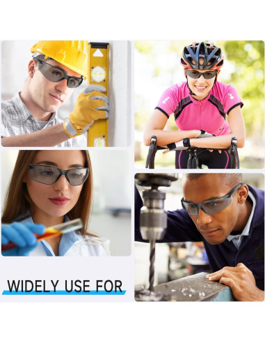 Paquete de 10 Gafas de Seguridad Tintadas ANSI Z87.1