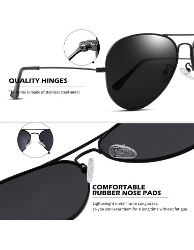 Gafas de sol Pro Acme Aviador polarizadas UV400 para todos