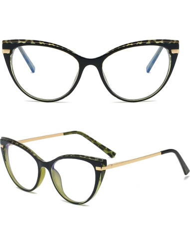 Gafas de luz azul LJCZKA para mujeres, anti-fatiga ocular