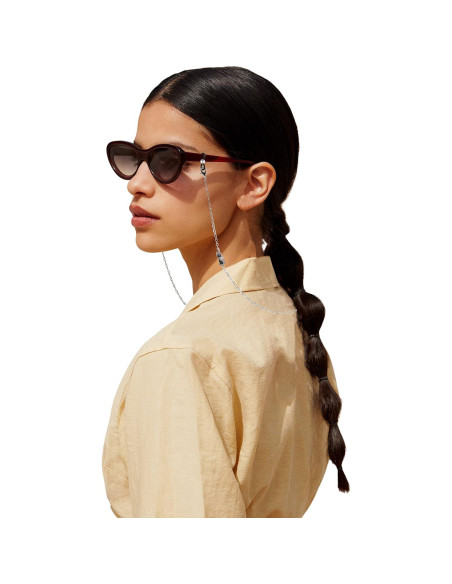 Cadena de Gafas Elegante 14k para Mujeres - Gato Plateado Cadena de Gafas Elegante 14k para Mujeres - Gato Plateado
