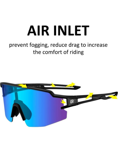 Gafas de sol polarizadas ROCKBROS UV400 para adultos