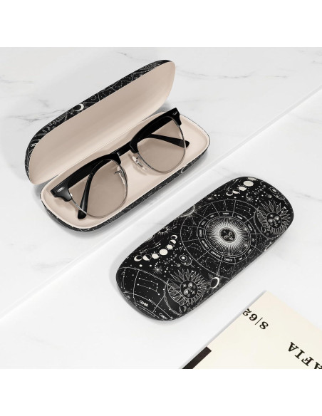 Estuche para Gafas ZAXMEY Duro Universal con Paño Limpieza Estuche para Gafas ZAXMEY Duro Universal con Paño Limpieza