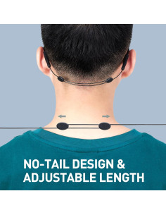 Correa para Gafas Omnful Ajustable 35,56 cm 4 Piezas Negro 2