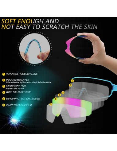 Gafas de Ciclismo SPOSUNE Polarizadas UV400 Unisex