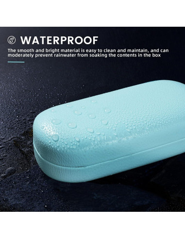 Funda Dura Molshine para Gafas de Sol Azul 15.6x7x4.1cm