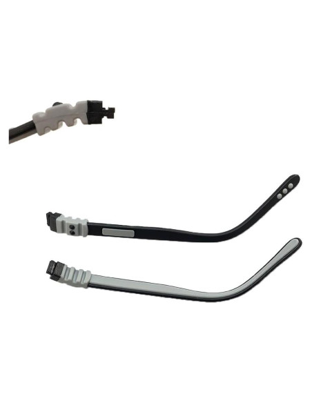 Piernas de Gafas de Silicona Clony para Niños - Negro Gris Piernas de Gafas de Silicona Clony para Niños - Negro Gris