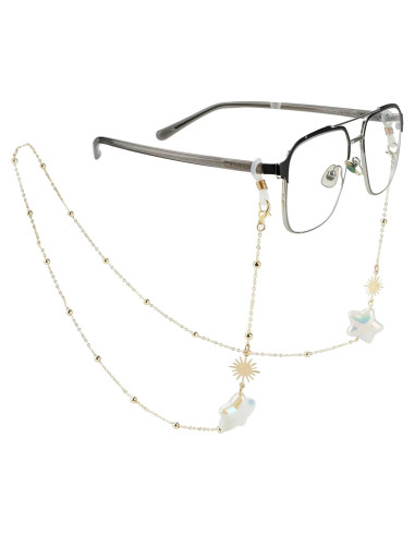 Cadena de Gafas Elegante para Mujeres - Estrella Dorado