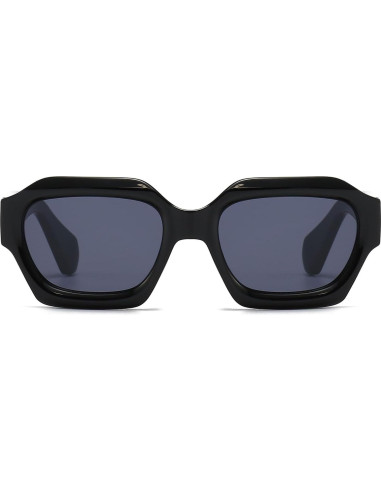 Gafas de Sol Retro Hexagonales LJCZKA UV400 Unisex