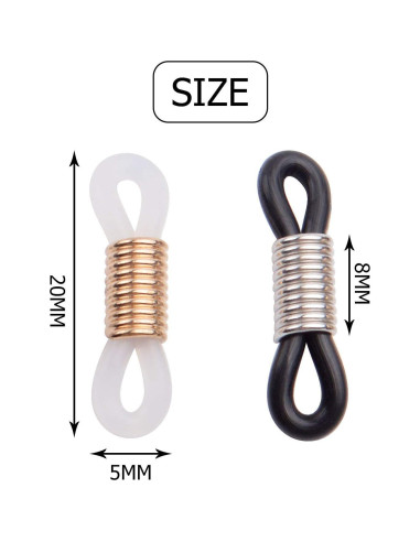 Conector de Cadena para Gafas Aylifu 40 Piezas Ajustables