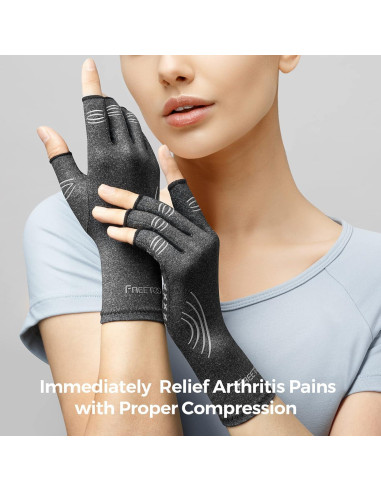 Guantes de Artritis FREETOO para Mujeres - Compresión y Alivio
